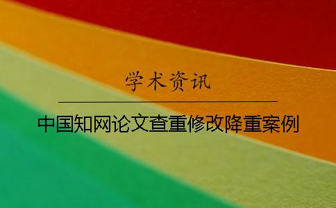 中国知网论文查重修改降重案例